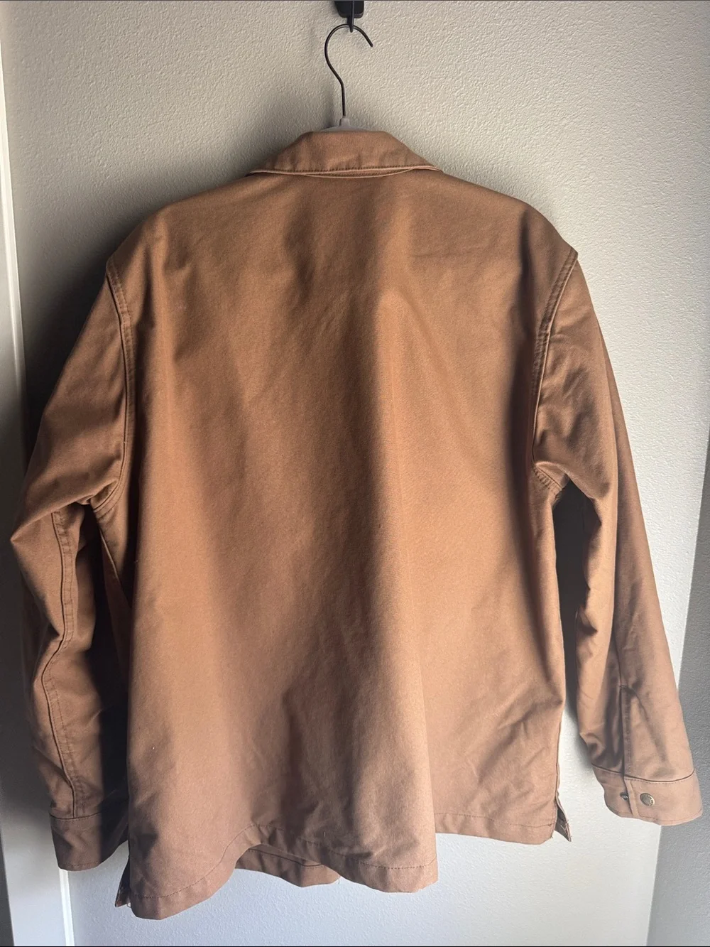 Filson Tan/Brown Tin Cloth Field Jacket - Men's Work Coat, Size XL.